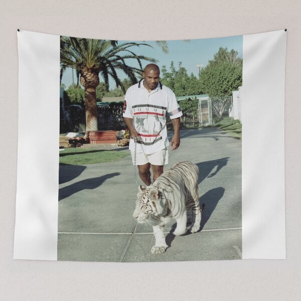 Item preview, Champ With The White Tiger - Aesthetic Sport Poster designed and sold by neegdalton.