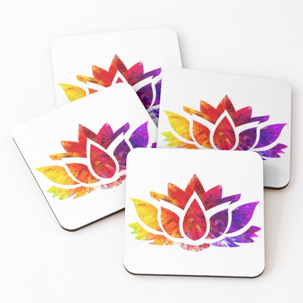 Item preview, Lotus Flower - Topaz Ruby Sapphire Lotus Flower Silhouette designed and sold by red-mode.