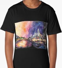 Lucid Cartography Watercolour Painting (Cityscape) Long T-Shirt