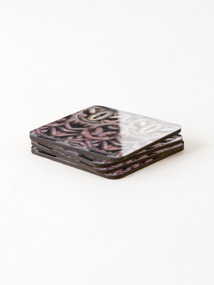 Thumbnail 4 of 5, Coasters (Set of 4), Cadena (Pattern) designed and sold by Yampimon.