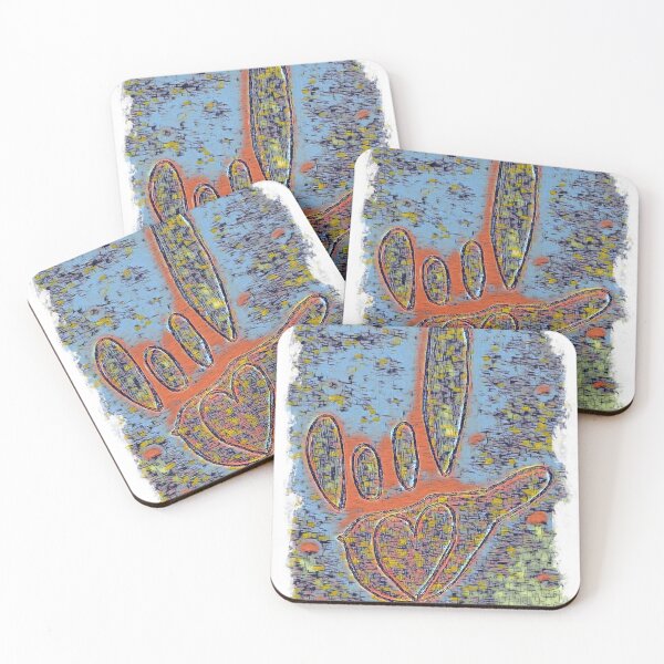 Item preview, ASL I Love You Contemporary in Blue designed and sold by EloiseArt.