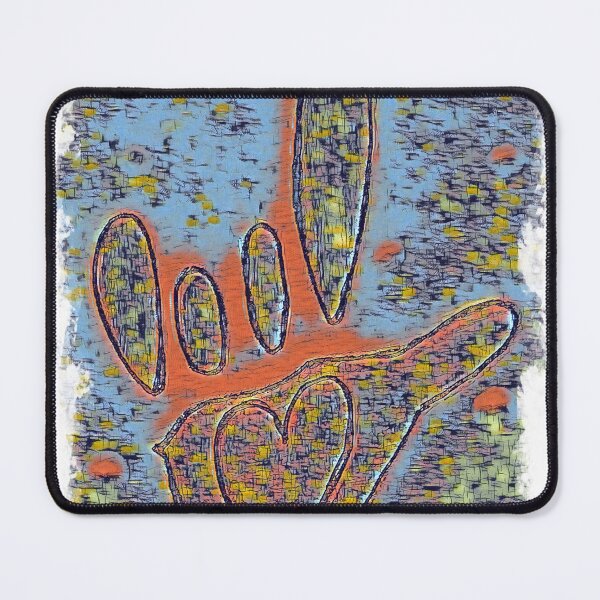 Item preview, ASL I Love You Contemporary in Blue designed and sold by EloiseArt.