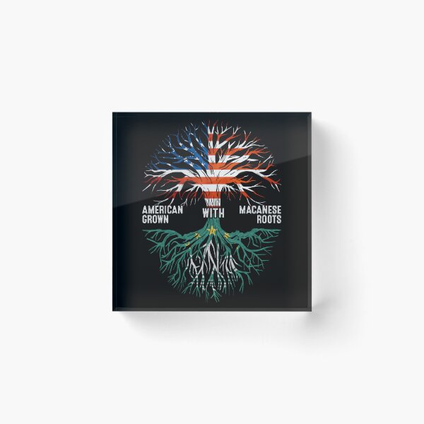 Item preview, American Grown With Macanese Roots Macau Flag designed and sold by MoHaCo.