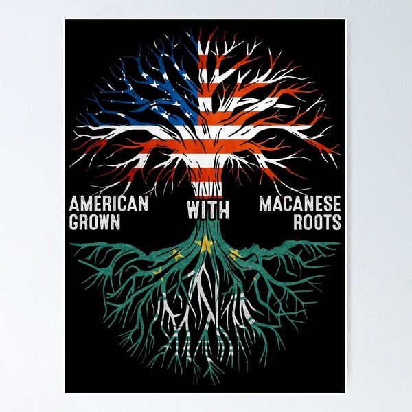 Item preview, American Grown With Macanese Roots Macau Flag designed and sold by MoHaCo.