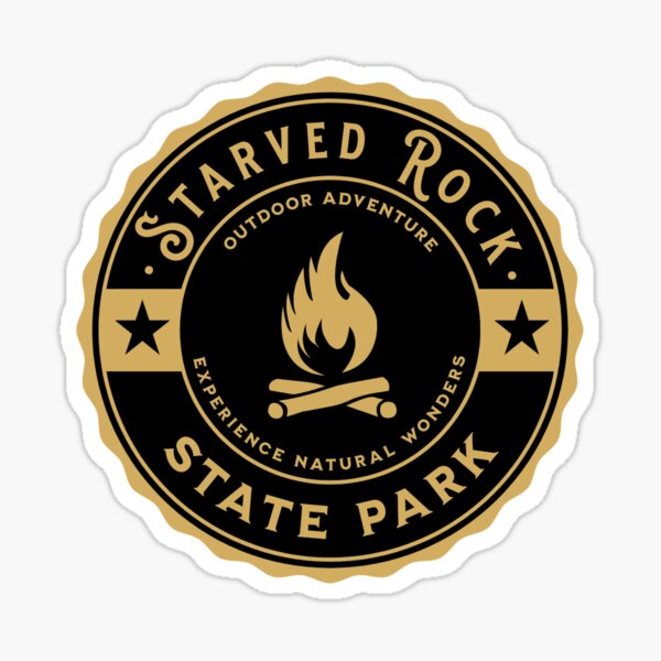 Item preview, Camping Hiking Starved Rock State Park Illinois designed and sold by CattlettArt.