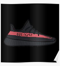 Yeezy 350 Sticker | rot Poster