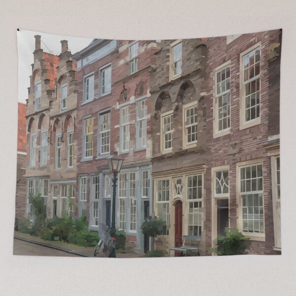Item preview, Row of Houses in Bruges - Watercolour Style designed and sold by WWWC2288.