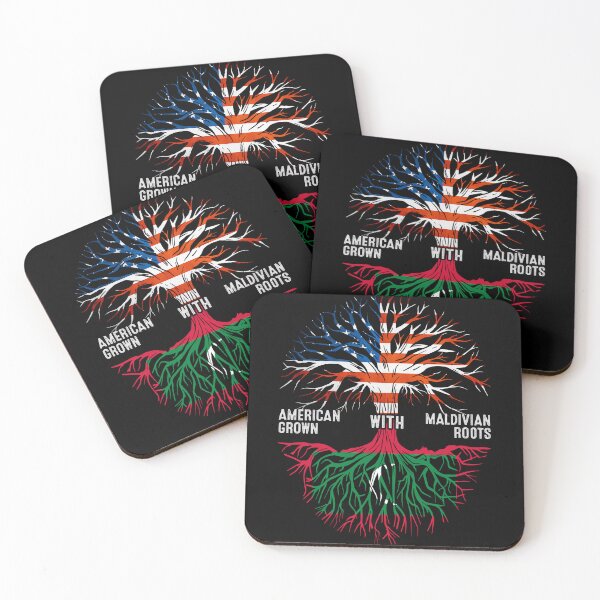 Item preview, American Grown With Maldivian Roots Tree Maldives Flag designed and sold by MoHaCo.
