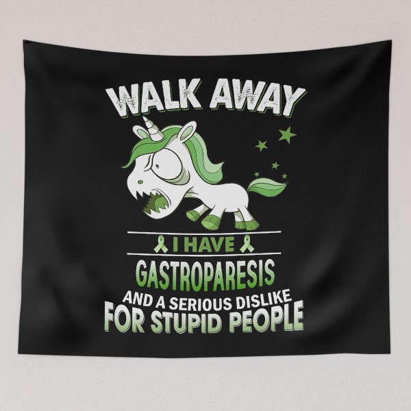Item preview, Gastroparesis funny gastroparesis grumpy unicorn warrior designed and sold by OtiliaNikolaus.