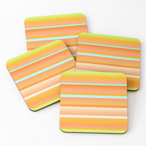 Item preview, Peach striped | autumn colors designed and sold by lausn.