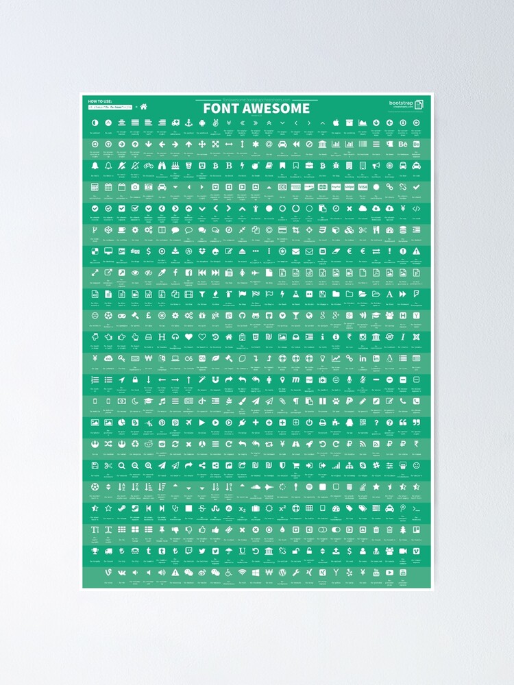 Sử dụng Font Awesome v4.2.0 để thiết kế poster độc đáo và ấn tượng hơn bao giờ hết. Tận dụng hết tất cả các icon đa dạng và đẹp mắt để tạo nên những tác phẩm nghệ thuật đầy chất thẩm mỹ. Hãy truy cập để khám phá ngay chi tiết về Font Awesome và bắt tay vào sáng tạo những poster độc đáo cho riêng mình.