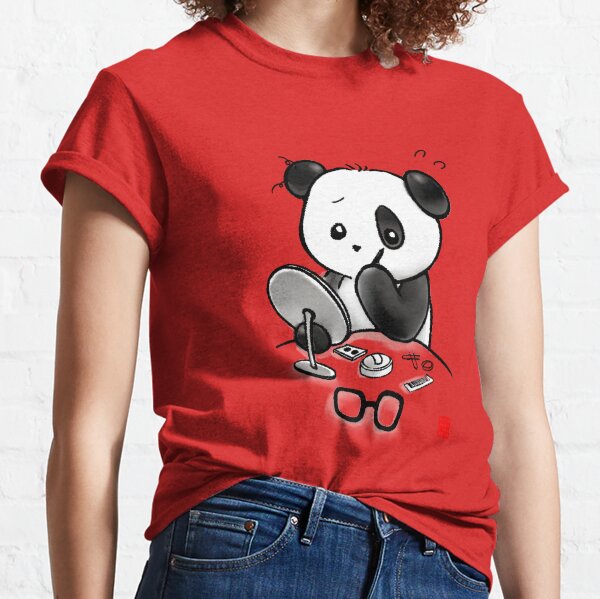 Panda Makeup Classic T-Shirt