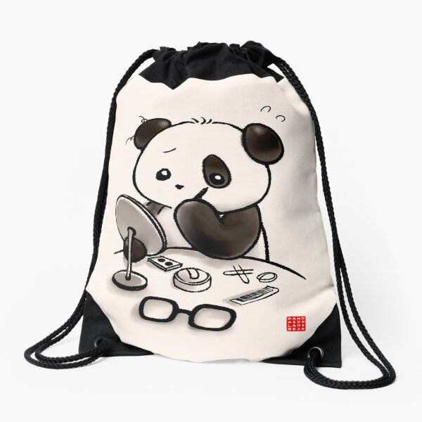 Panda maquillage Sac à cordon