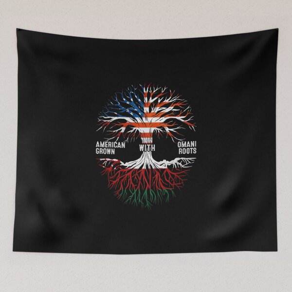 Item preview, American Grown With Omani Roots Oman Flag designed and sold by MoHaCo.