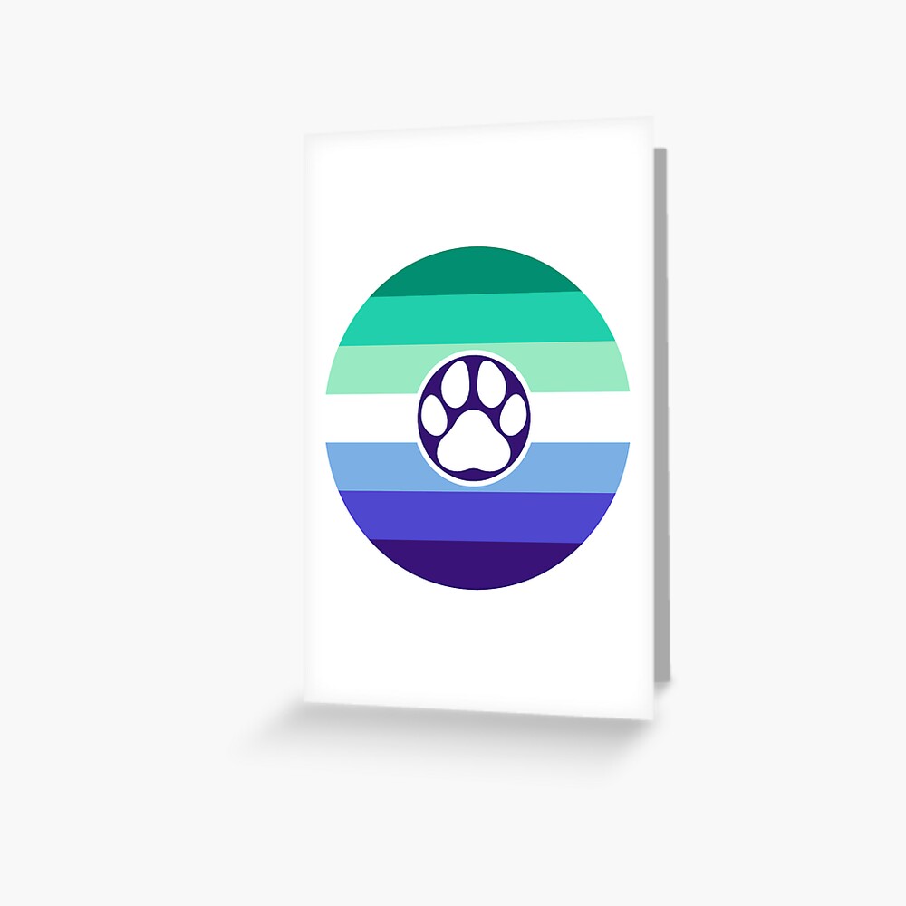 Gay Pride Flag Furry Sticker Greeting Card For Sale By Coyote Corner Redbubble 4063