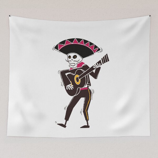 Item preview, Skelton Play Guitar Music T-shirt & Sticker  designed and sold by Clothesaccess.