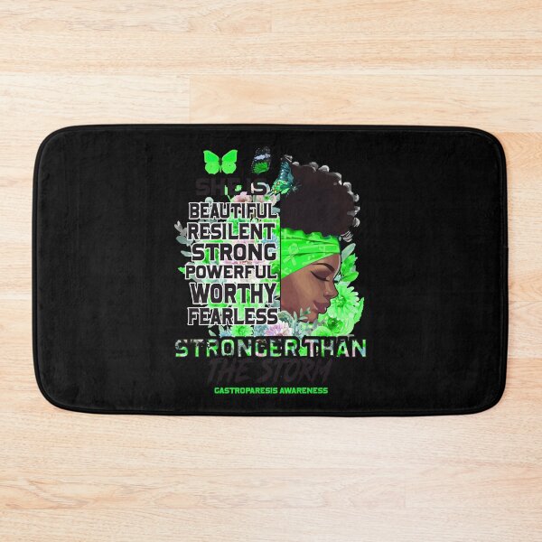 Item preview, Gastroparesis Gastroparesis awareness black girl she is beautiful stronger than storm Support Gift  designed and sold by OtiliaNikolaus.