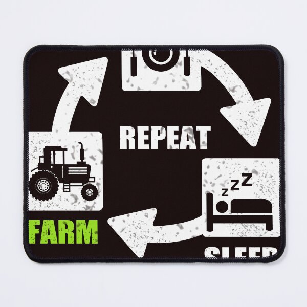 Item preview, Eat Sleep Farm Repeat Farming designed and sold by drakeheath87.