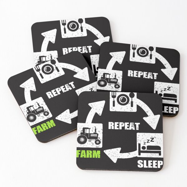 Item preview, Eat Sleep Farm Repeat Farming designed and sold by drakeheath87.