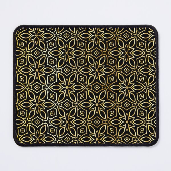 Item preview, Golden Seamless Geometric Flower Art Deco Luxury Pattern designed and sold by risingrocket.