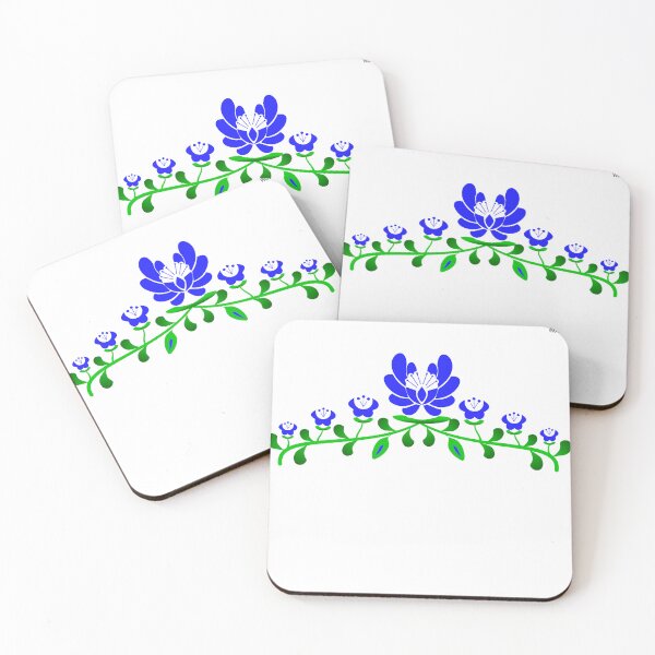 Item preview, Hungarian folk art motive - blue motive #5 designed and sold by wowitsmytshirt.