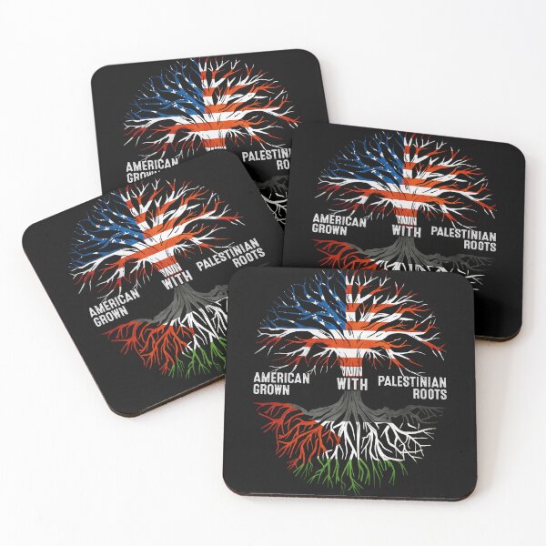 Item preview, American Grown With Palestinian Roots Tree Palestine Flag designed and sold by MoHaCo.