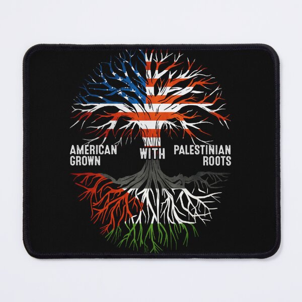 Item preview, American Grown With Palestinian Roots Tree Palestine Flag designed and sold by MoHaCo.