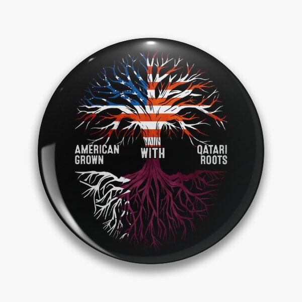 Item preview, American Grown With Qatari Roots Qatar Flag designed and sold by MoHaCo.