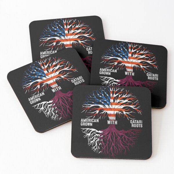 Item preview, American Grown With Qatari Roots Qatar Flag designed and sold by MoHaCo.