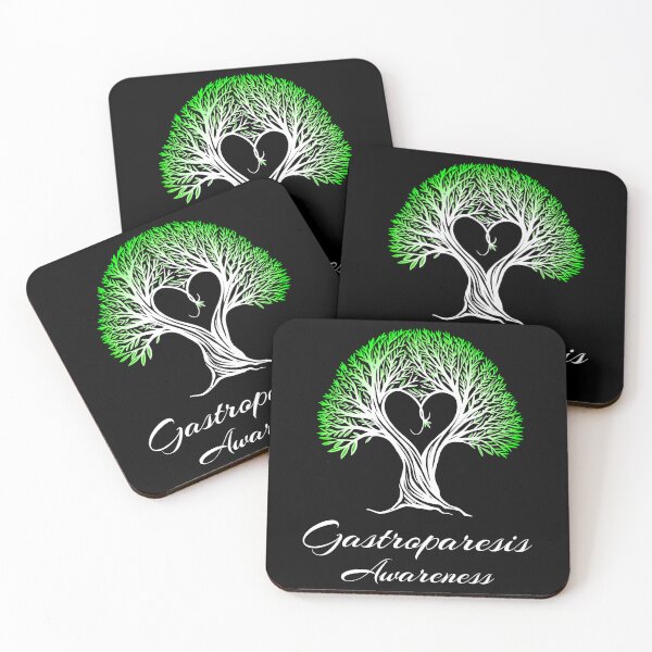 Item preview, Gastroparesis Gastroparesis Awareness Green Ribbon Tree With Heart  designed and sold by OtiliaNikolaus.
