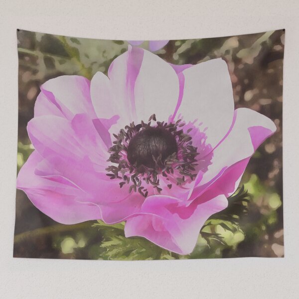 Item preview, Artistic Pastel Pink Anemone Wildflower designed and sold by taiche.