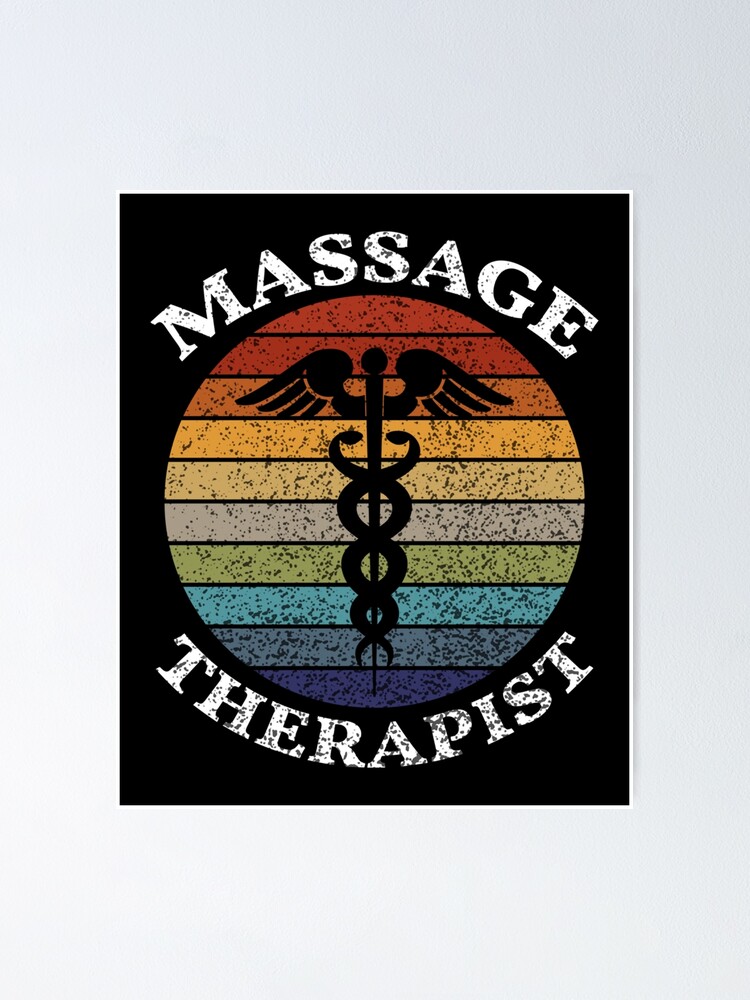 "Massage Therapy Massage Therapist Vintage Sunset" Poster for Sale by MainstreetX Redbubble