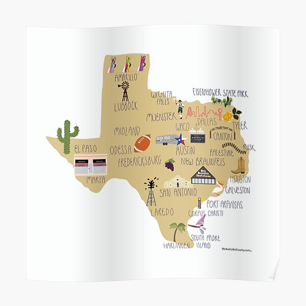 Great State of Texas Poster