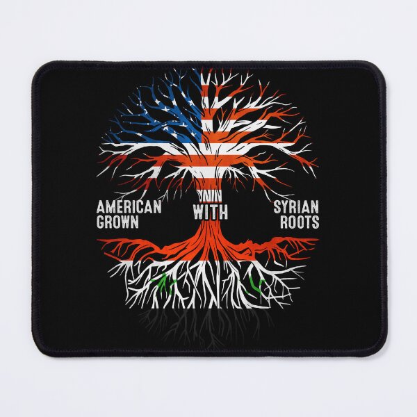 Item preview, American Grown With Syrian Roots Tree Syria Flag designed and sold by MoHaCo.