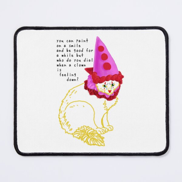 Item preview, Sad Clown Cat designed and sold by CatnipCreations.