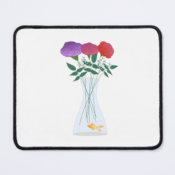 Item preview, Flowers in a Vase with a Goldfish designed and sold by MoreThanADrop.