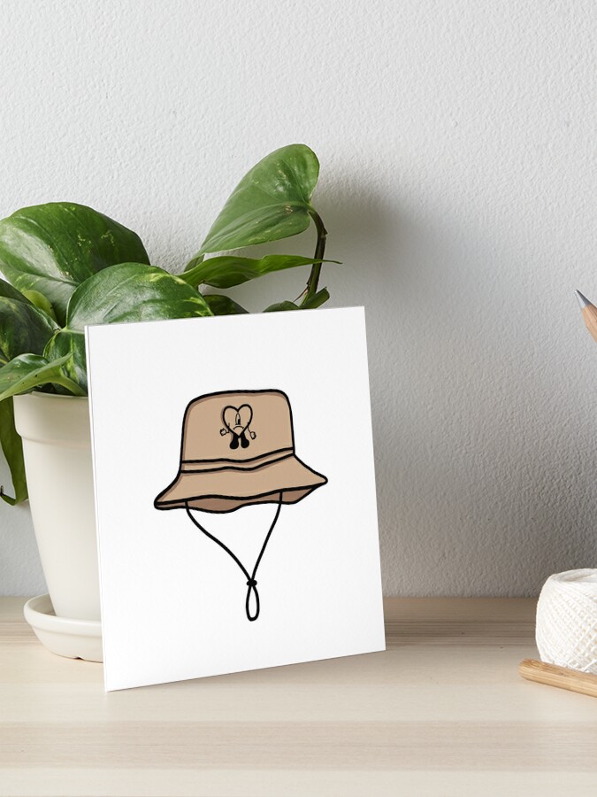 Bad Bunny bucket hat Sticker for Sale by 11fresa11