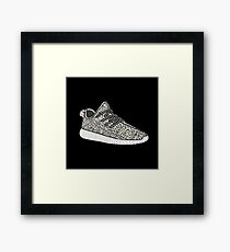 Yeezy Boost 350 Sticker Framed Print
