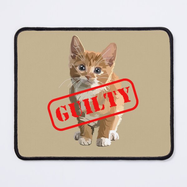 Item preview, Guilty Kitten Not Fooling Anyone with Cute, Innocent Look designed and sold by the-other-joe.