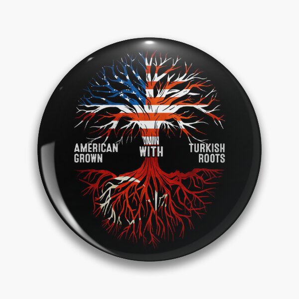 Item preview, American Grown With Turkish Roots Tree Turkey Flag designed and sold by MoHaCo.