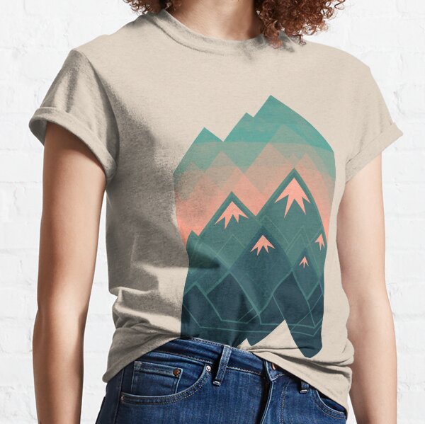 Geometric Mountains Classic T-Shirt