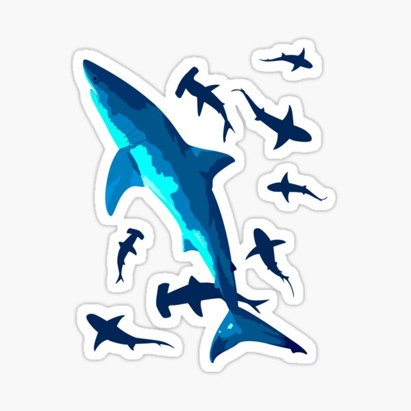 Sharks in the Ocean Sticker