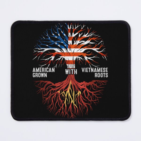 Item preview, American Grown With Vietnamese Roots Tree Vietnam Flag designed and sold by MoHaCo.