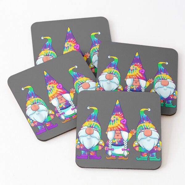 Item preview, Three Hippie Gnomes Tie Dye Retro Vintage Hat Peace Gnome designed and sold by noqidyz.