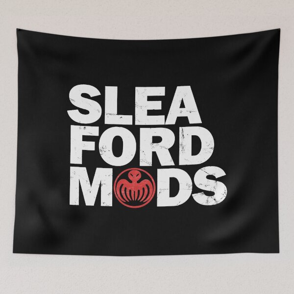Item preview, Sleaford Mods WhiteRed [Worn Look] Essential T-Shirt designed and sold by contentt5924.