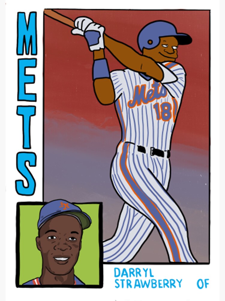 Darryl Strawberry - Homer at the Bat Simpsons Baseball Card Tee Sticker  Socks for Sale by warinthon15