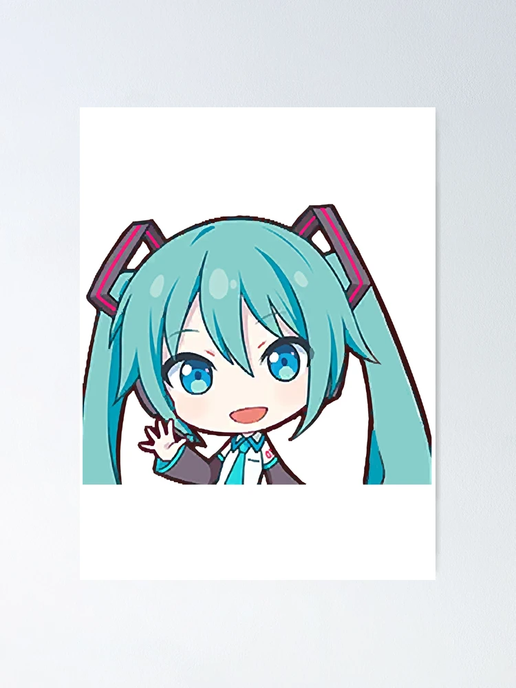 Póster for Sale con la obra «Project Sekai anime, Hatsune Miku ¡Encantado  de conocerte! lindo» de Melvab79