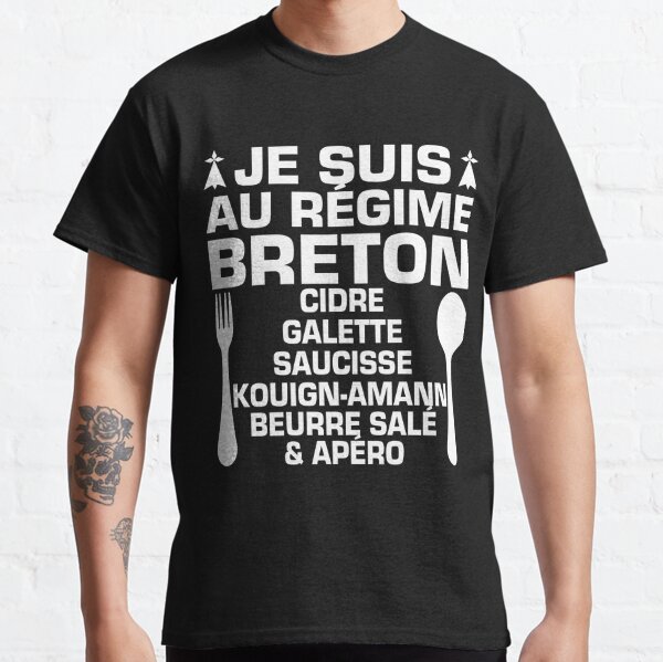 T-shirt Humour je suis beurré d'humour 