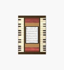 Piano keys with sheet music by Kristie Hubler Art Board