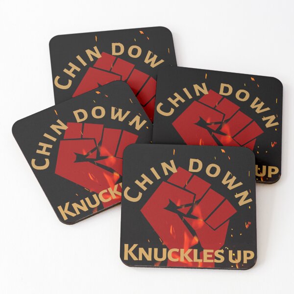 Item preview, Chin down knuckles up  rebellion tshirt designed and sold by Pugnaciousprint.